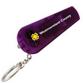 Purple Light Up Keychain Whistle
